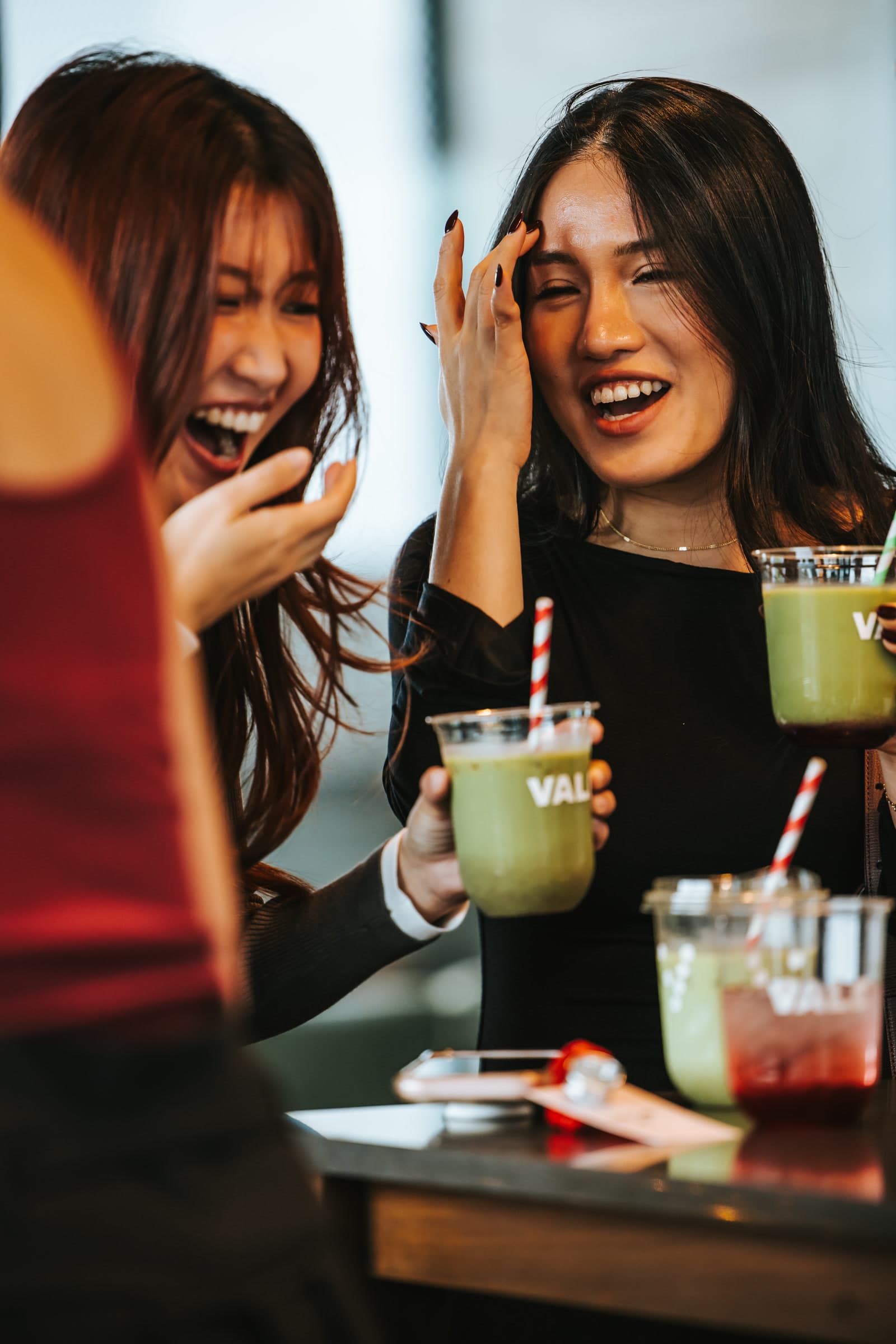 Guests enjoying Vale Matcha Bar